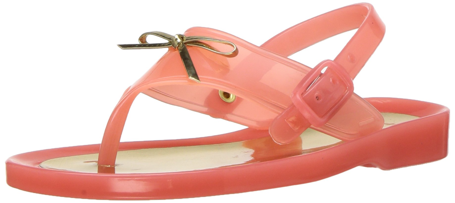 Baby Deer Girls' Jelly Sandals, coral, 6 Child US Toddler