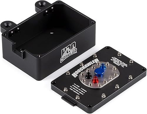 Miniatura 7 de Caja receptora de celda de combustible RC de aleación de aluminio escala 110 para RC4WD TF2 SCX10 Pro VS4-10 18 110 RC Crawler Upgrade (negro)