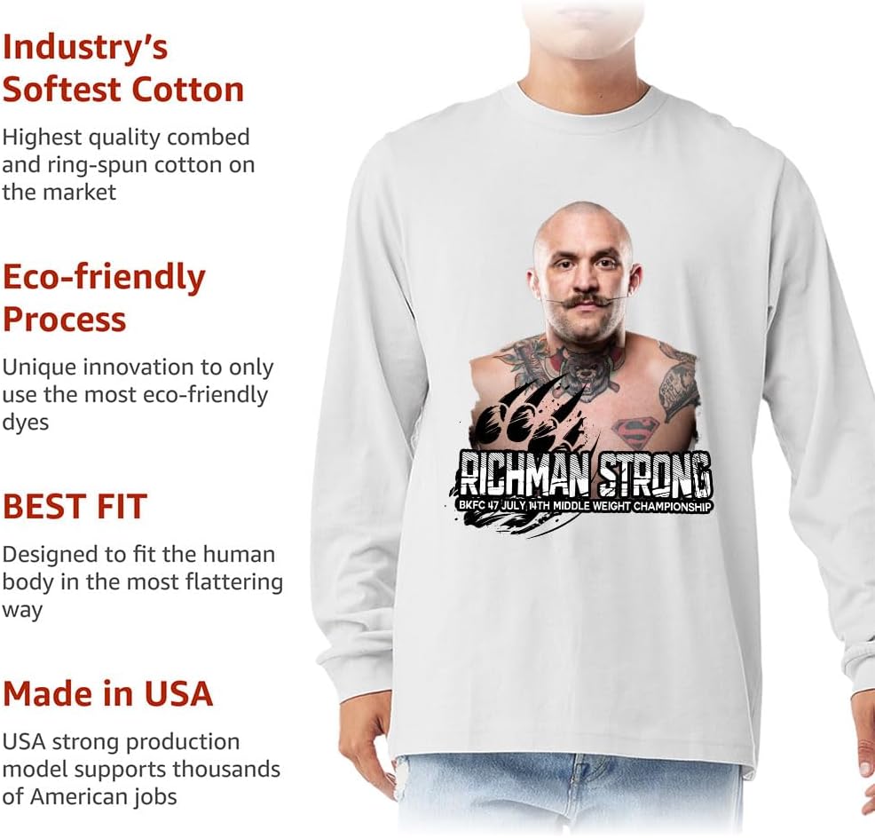 Richman Strong Long Sleeve T-Shirt - Bare Knuckle Fighting Gifts - Gifts for Him