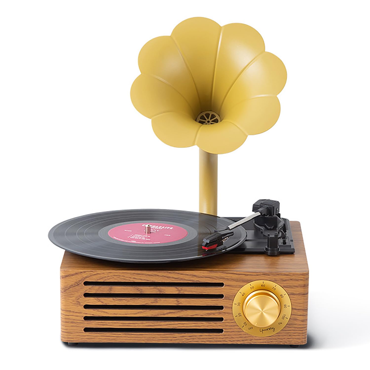 Giradischi in vinile, Bluetooth, stile vintage, con altoparlanti integrati, supporta 33/45/78 giri/min, include compatibilità con disco U e scheda SD, ideale per decorare la casa