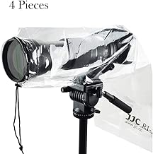 4 Pack DSLR Camera Rain Cover Rain Coat Rain Sleeve Protector for Canon Nikon Fujifilm Sony Olympus Panasonic Tamron Sigma with a lens up to 45cm 18 PE Material Transparent 4 Pack DSLR Camera Rain Cover Rain Coat Rain Sleeve Protector for Canon Nikon Fujifilm Sony Olympus Panasonic Tamron Sigma with a lens up to 45cm 18 PE Material Transparent