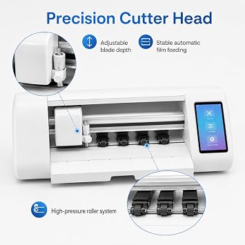 Automatic Hydrogel Screen Protector Cutter, Mobile Phone Film Cutting Machine for Tablets and Phones, Easy-to-Use ABS Tool