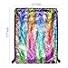 Alritz Mermaid Sequin Drawstring Bags Reversible Sequin Dance Bags Gym Backpacks for Women Girls