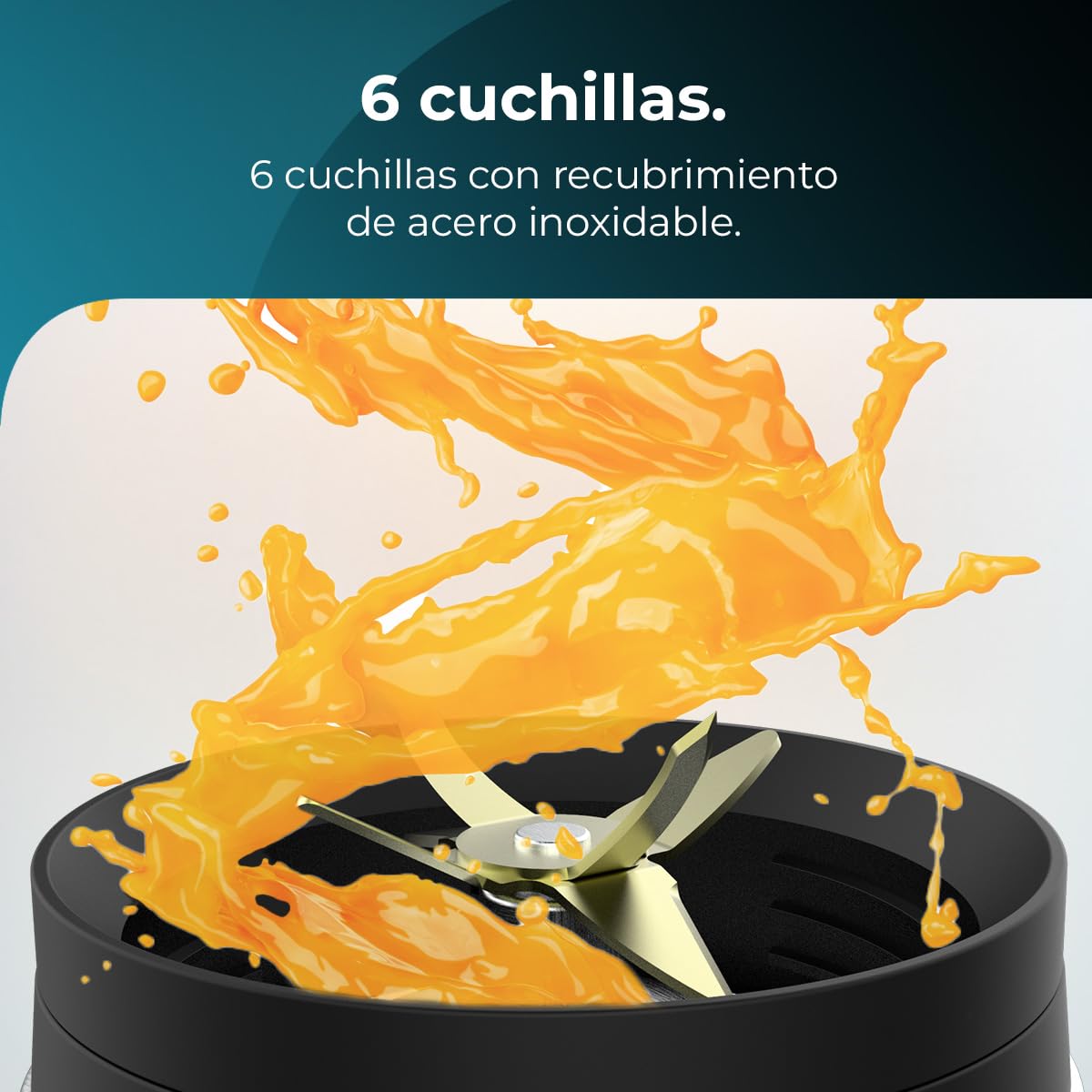 Cecotec Batidora de Vaso Power Black Titanium 2000MAX Mix Go. 2000W Potencia Máxima, Acacados en Acero Inoxidable, Cuchilla con Recubrimiento de Titanio Negro, Capacidad 1,5L — view 7