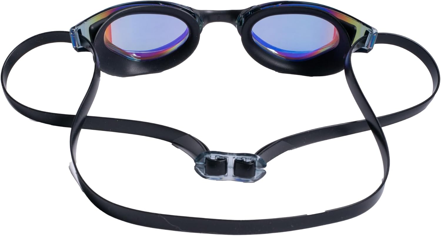 Clear'r Victor Adult Swim Goggles - Anti-Fog UV Protection, Mirrored Lenses with Panoramic View, 4 Interchangeable Nosepieces