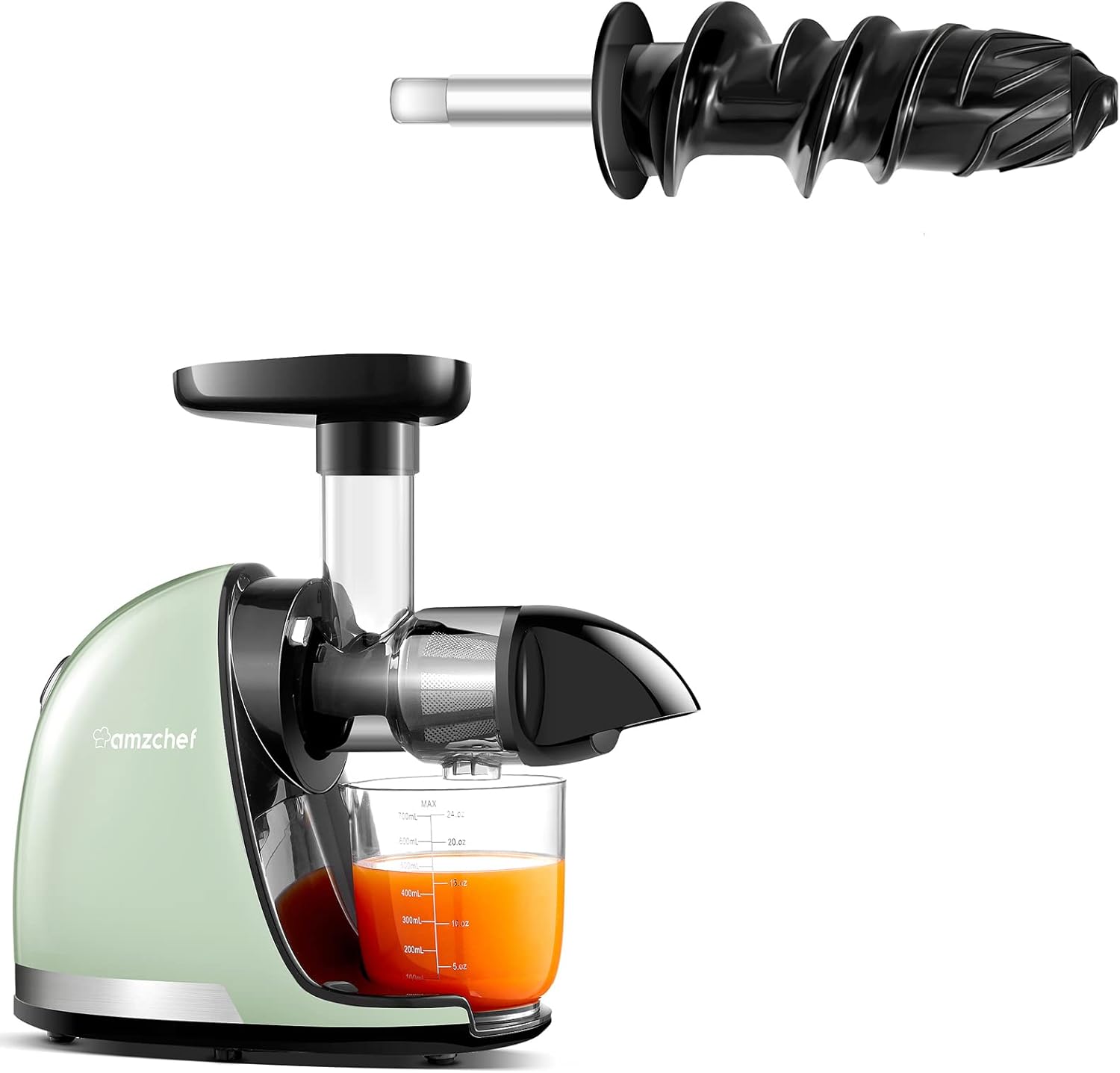 Cold Press Juicer Bundled with AMZCHEF Juicer Auger, Slow