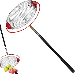 Générique Collecteur De Noix Télescopique, Collecteur De Fruits À Coque pour Jardin, Outil Manuel Polyvalent avec Manche Ergonomique pour Ramasser Les Glands, Les Cônes De Pin Et Jujubes