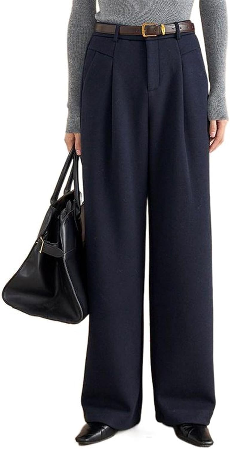 Women's Casual Pants Autumn and Winter Wool Pants Casual Loose Pants