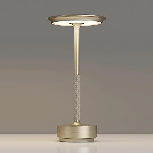 Miniatura 27 de 1 paquete de lámparas de mesa inalámbricas recargables, lámpara portátil de 5000 mAh, lámpara de mesa LED de atenuación continua de 3 colores con