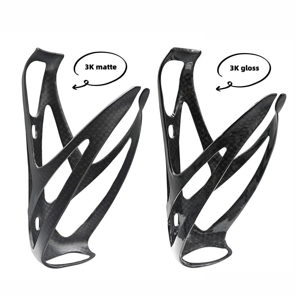 Porta Borraccia Bici Portaborraccia for Bicicletta da Strada in Fibra di Carbonio 3K/UD, affidabile, for Ciclismo, MTB, Accessori for Biciclette(3K Gloss 1PCS)