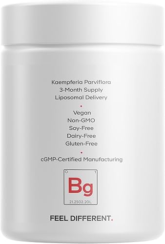 Miniatura 9 de Codeage Suplemento liposomal de jengibre negro, polvo de raíz de parviflora de Kaempferia, suministro de 3 meses, píldoras de raíz de jengibre