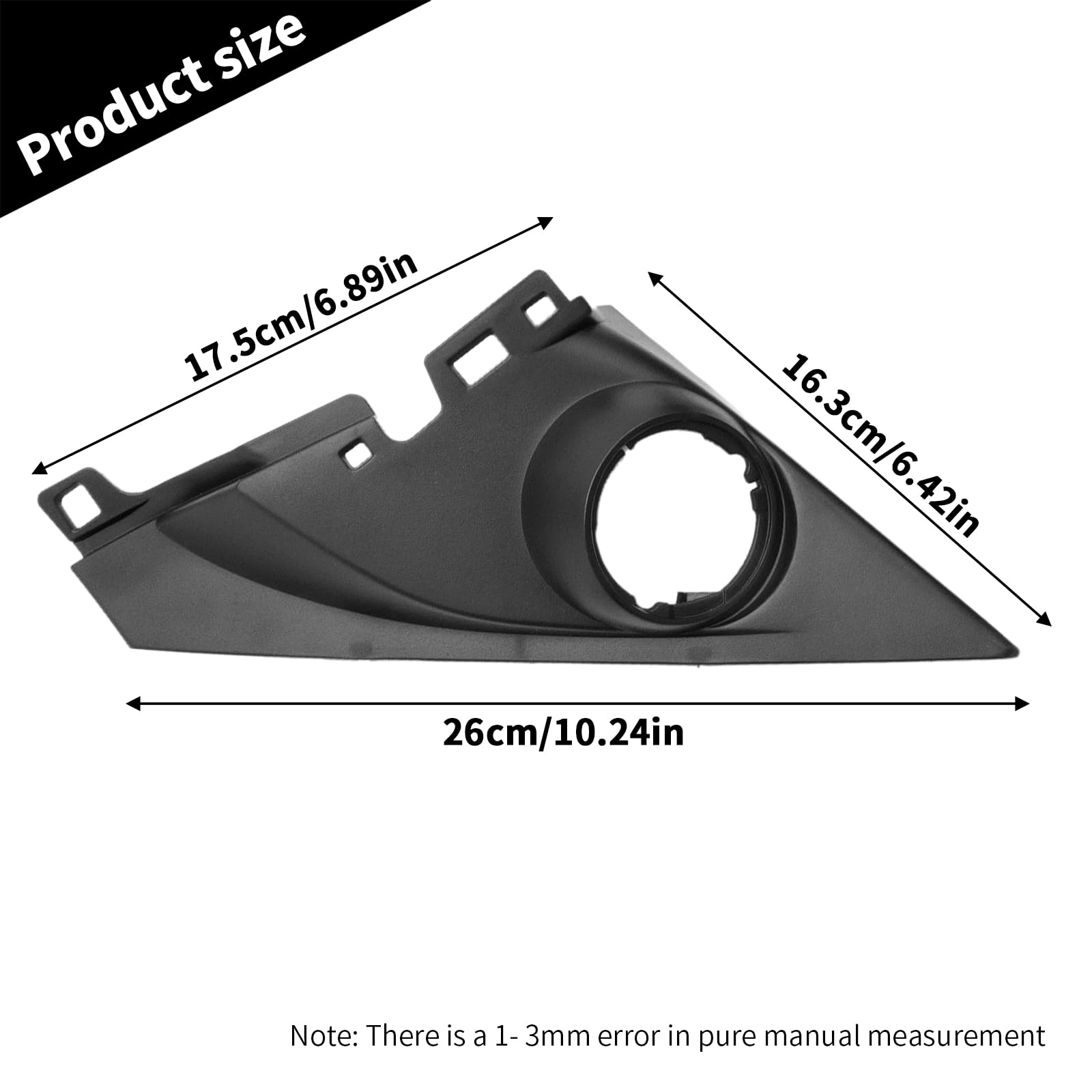 Amazon.com: ZUDKSUY 1 Pair Tweeter Triangle Cover Panel Trim