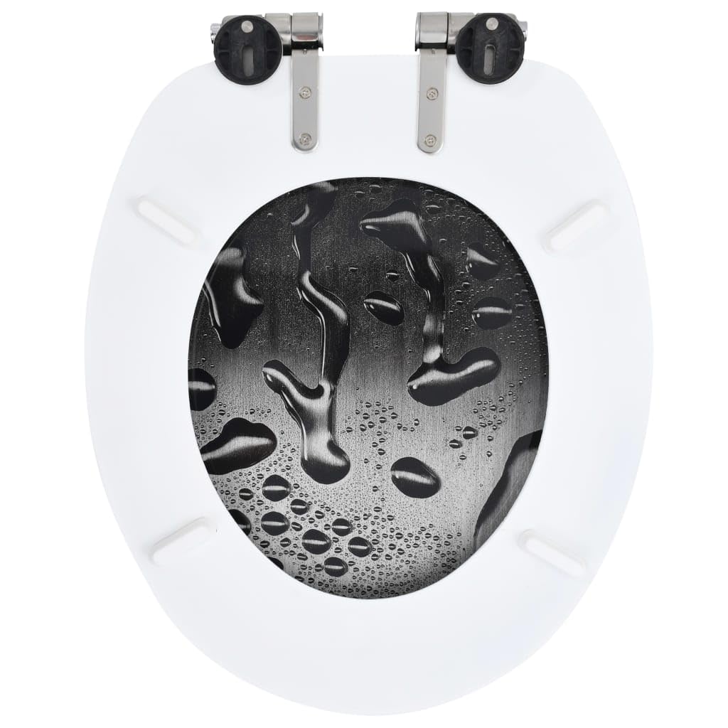 Sedile WC in MDF coperchio con chiusura morbida gocce d'acqua 02_0002903