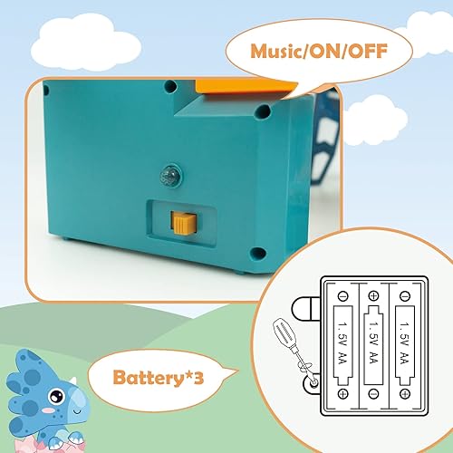 Miniatura 7 de RedCrab Juego de autos espaciales para niños, juego de rampa de juguete, juguete de colina de dinosaurio espacial de carretera enrollable, juguete