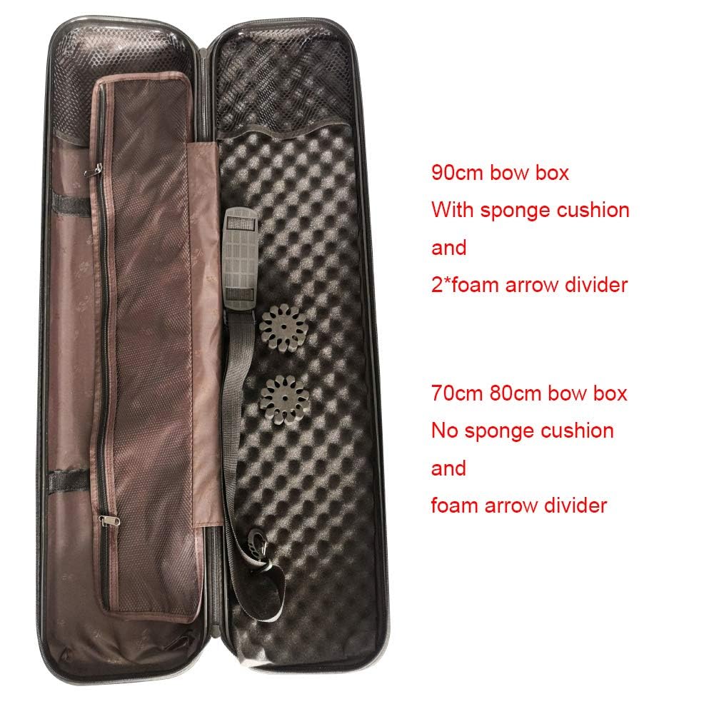 SHARROW Tiro con Arco Bolsa de Arco Recurvo, Estuche para Arco recurvo Estuche rígido de plástico ABS, Bolsa de Portátil Accesorio de Caza para Transporte