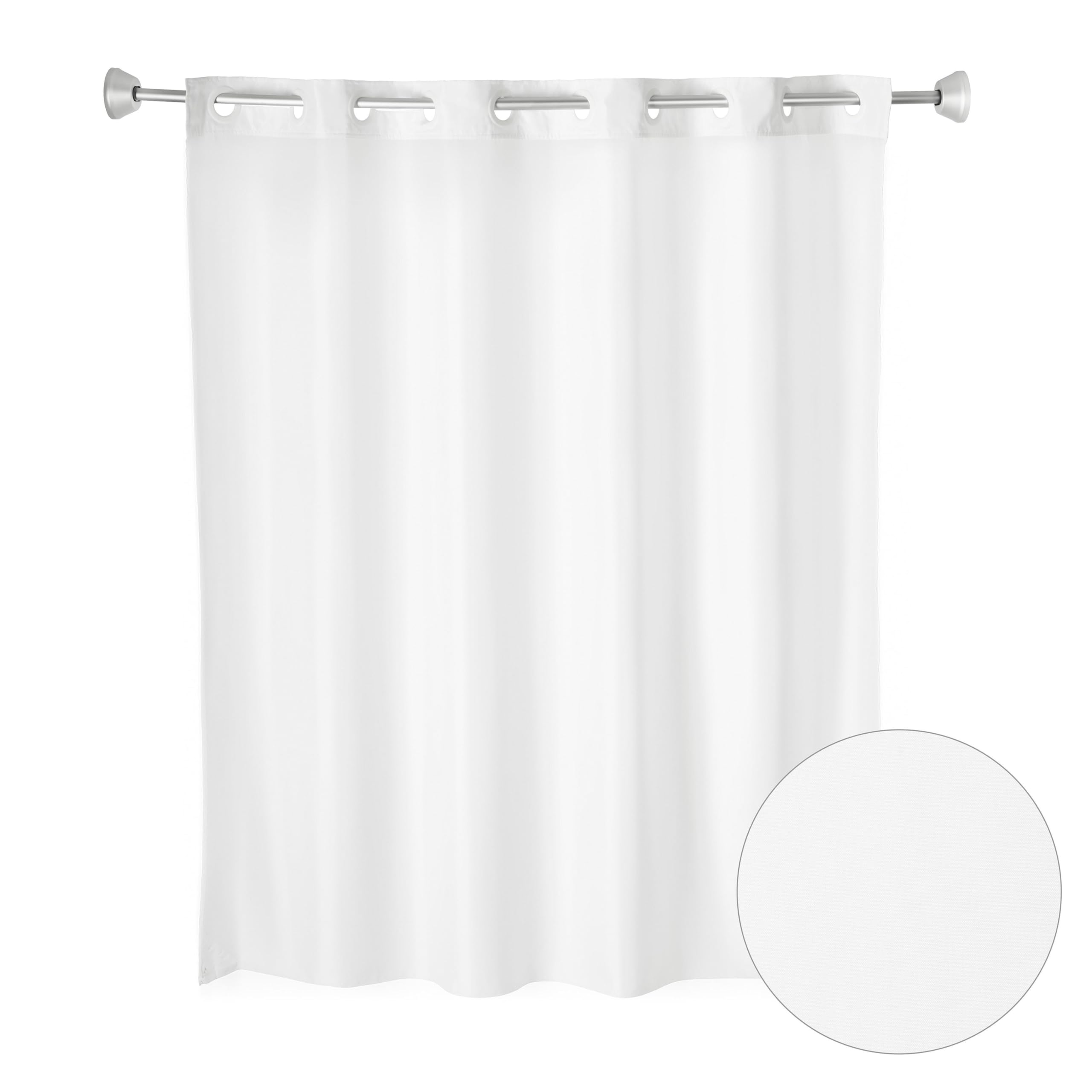 Rideau de douche 180x203 cm sans crochet Whitmor rideau baignoire uni imperméable