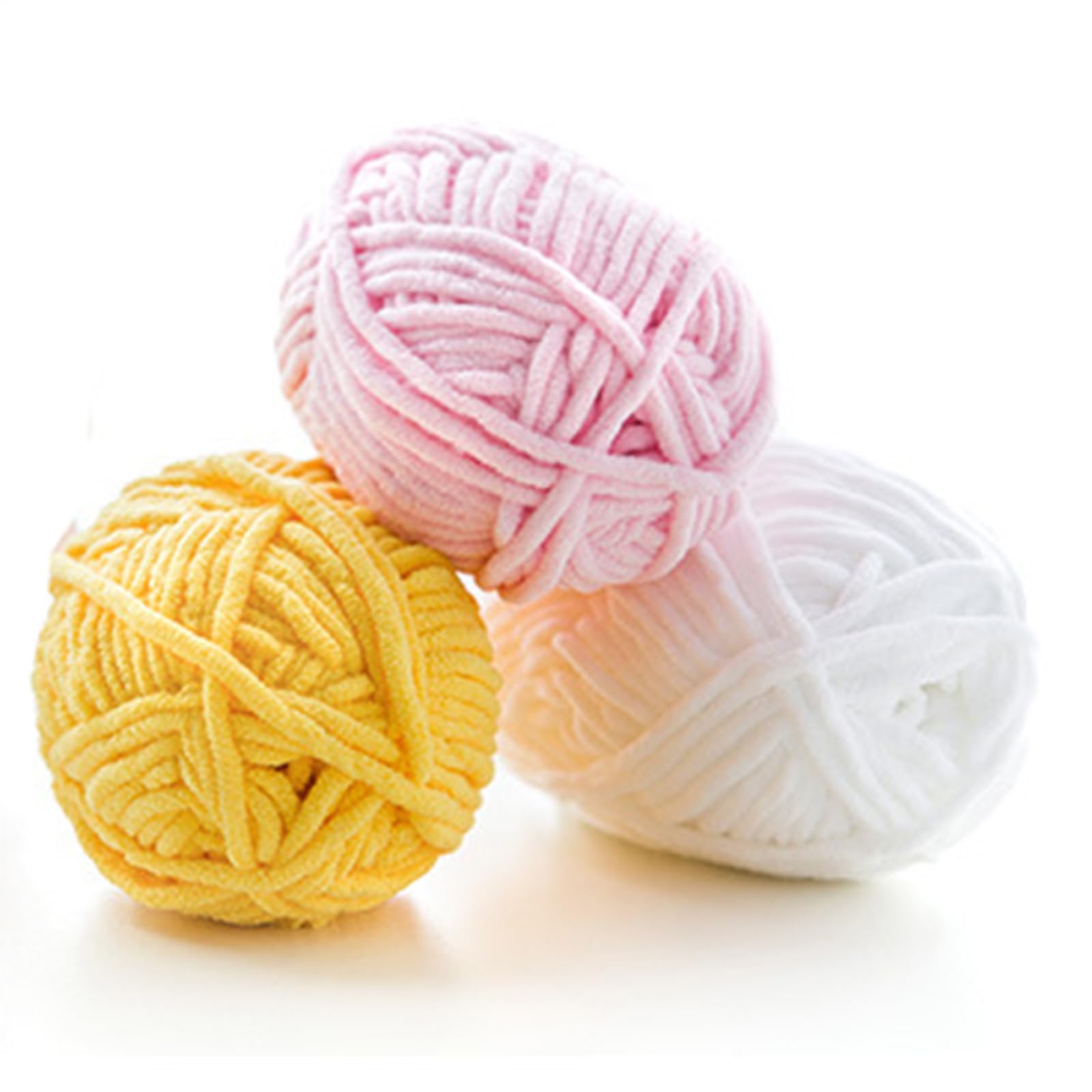 Gruba włóczka, Włóczka Chunky Velvet 4 szt. 50 g wielokolorowa DIY do robienia na drutach i szydełkowania(1pc 03)
