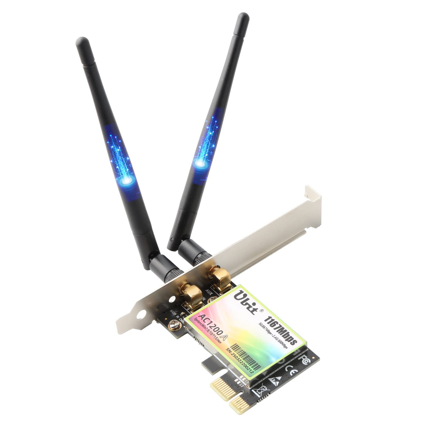 Tonysa Scheda PCIe WiFi 6E 4200 Mbps – Tri-band 2.4/5/6 GHz, Bluetooth 5.2, Bassa Latenza Per Gaming E Streaming