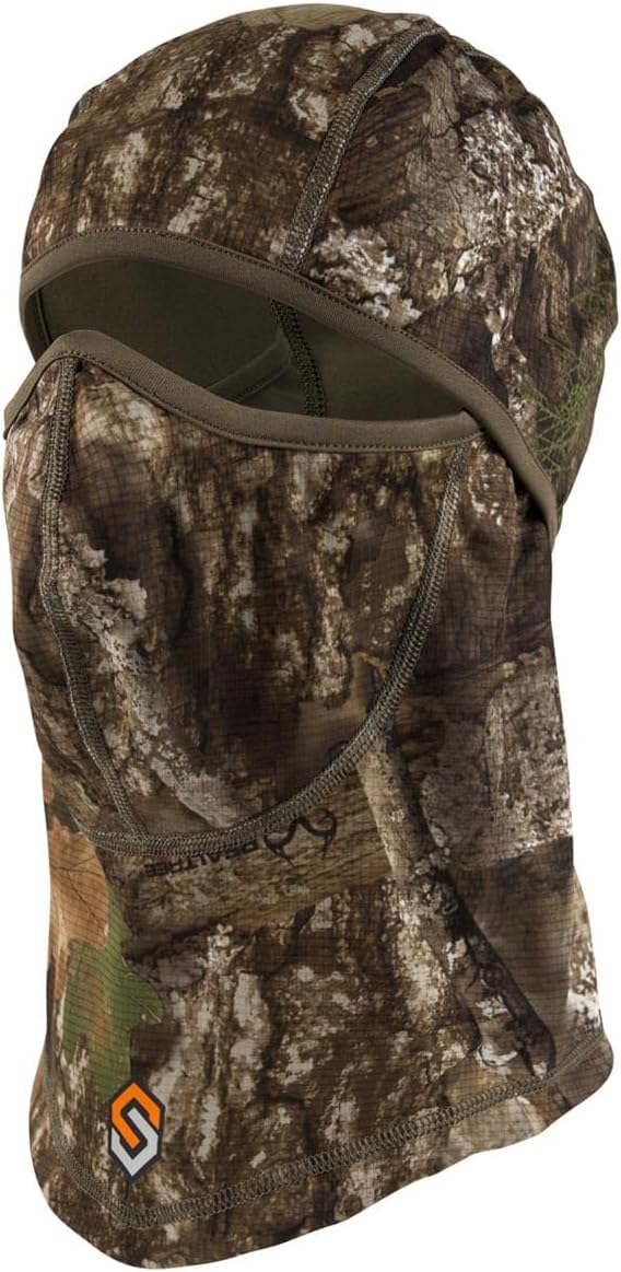 ScentLok Lightweight Headcover, Camo Balaclava Face Mask for Hunting, Camping, and Outdoor Use, One Size (Realtree APX)