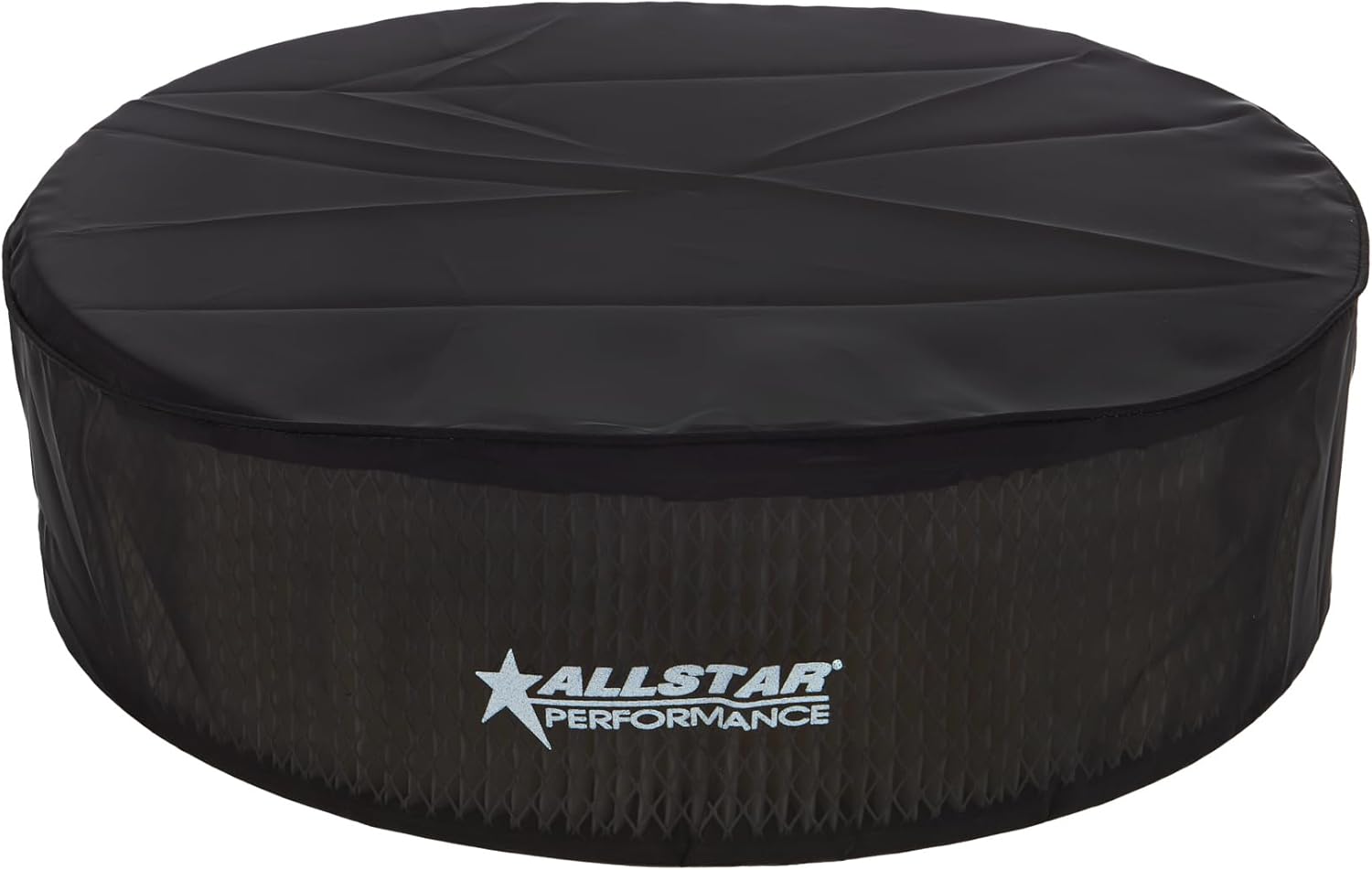 Allstar Performance Air Filter Wrap, Pre Filter, 14 in OD, 4 in Tall, Top Cover, Polyester, Black, 14 in Washable Filters, Each