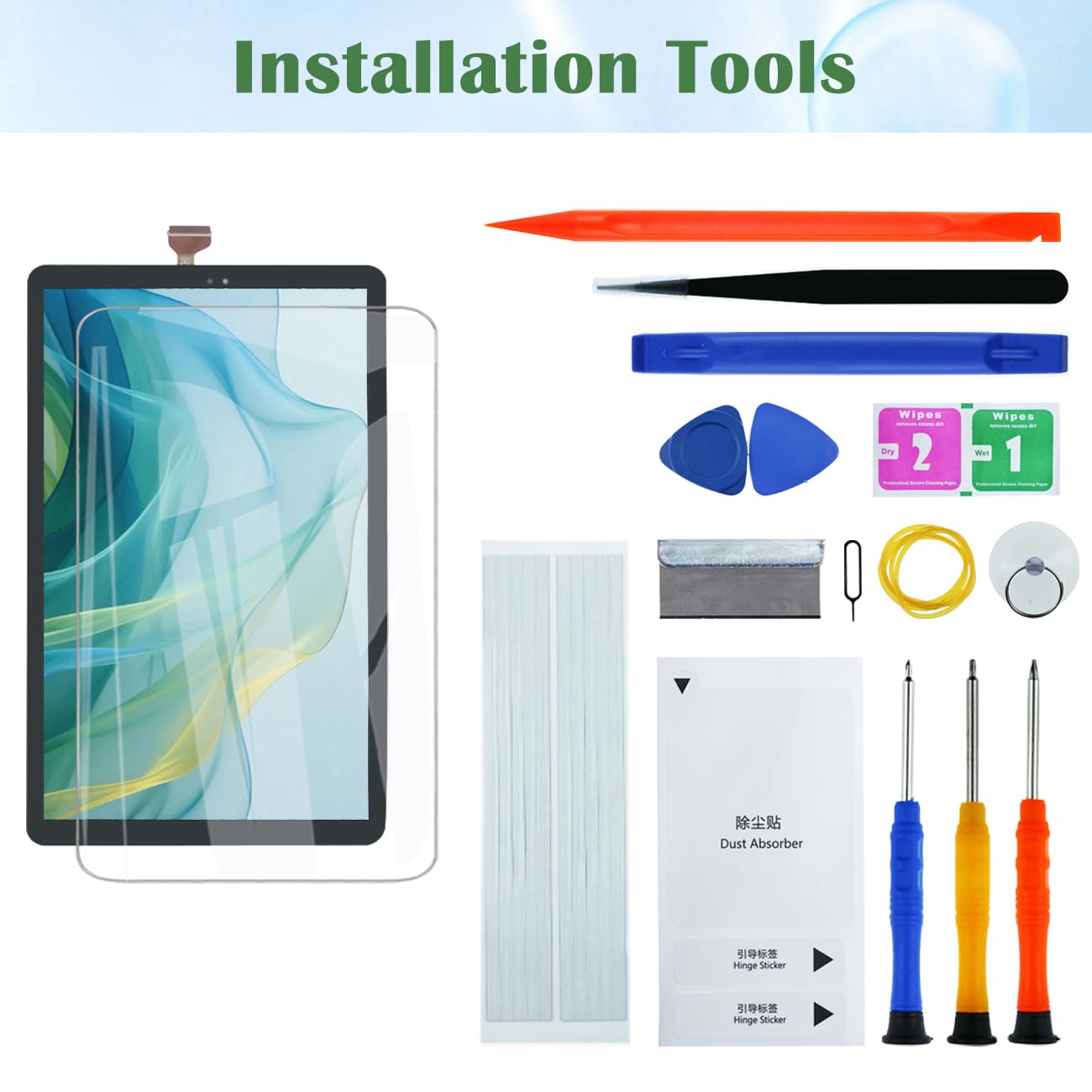 Schermo di ricambio per schermo LCD Samsung Tab A 10.5 (2018) T590 T595 con kit