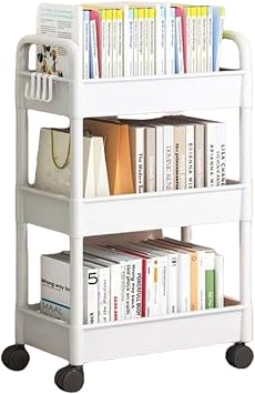 Easy Assemble 3 Shelf Rolling Organizers Utility Cart for Bathroom Kitchen Storage Space Efficient Design Modulars Bathroom Organizers Trolley