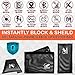Gecko Travel Tech RFID Faraday Bag - GPS, RFID, and EMP Signal Blocker | Nylon Shielding Pouch for Cell Phone Privacy, Car Key FOB Protection, and Electronic Device Security (BLACK - NYLON)