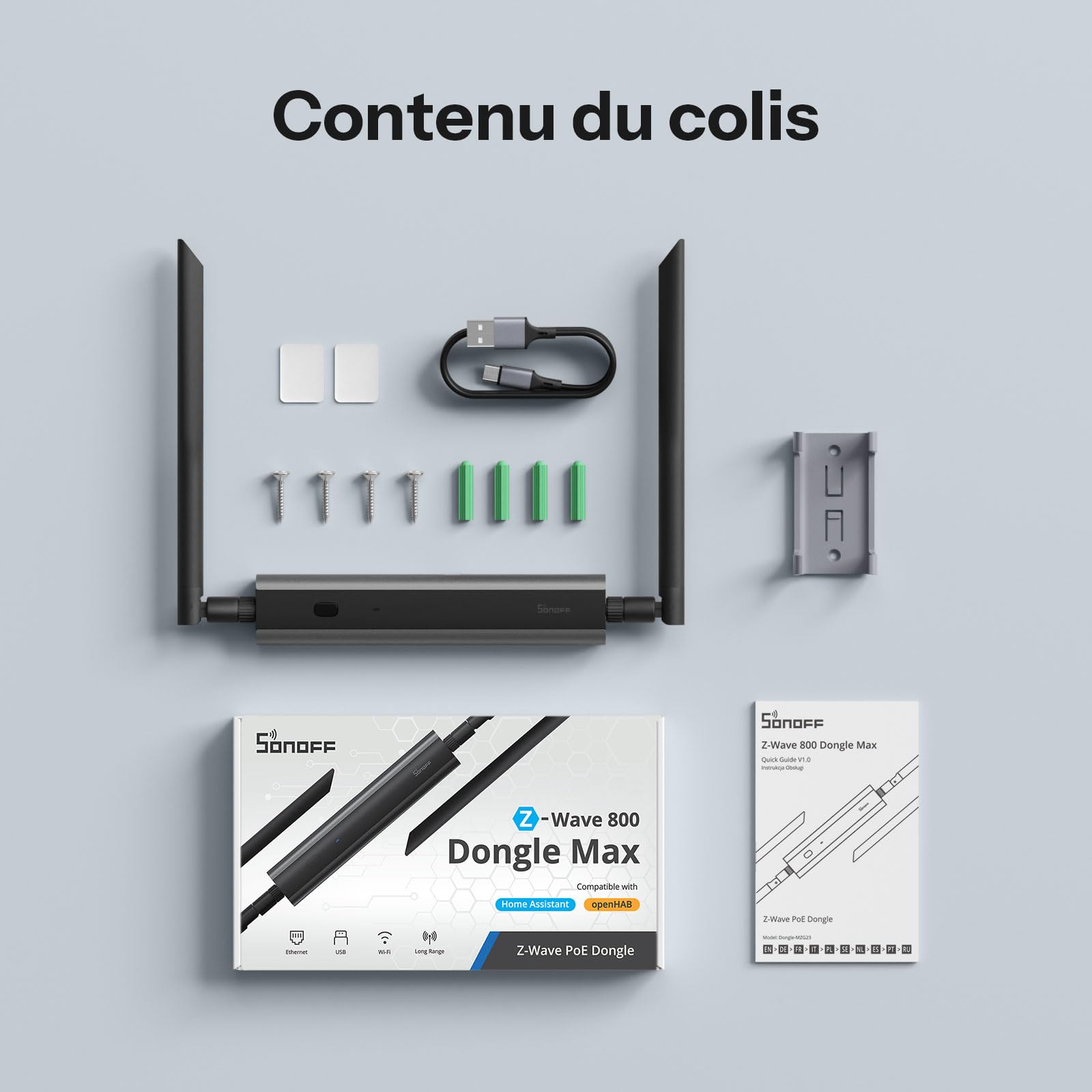 SONOFF Z-Wave 800 PoE Dongle Max (Dongle-MZG23)