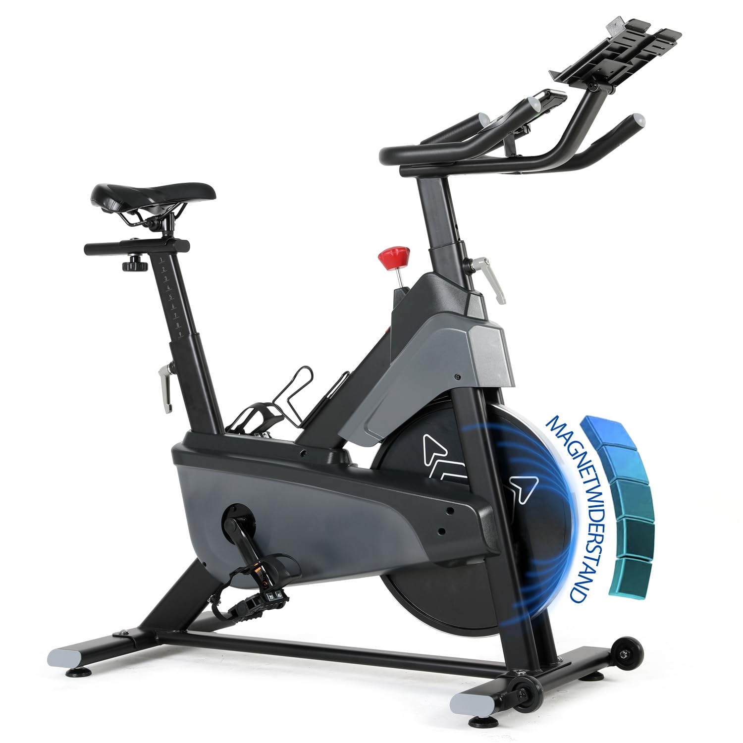 ISE Heimtrainer Fahrrad Mit Magnetwiderstand - Leises Indoor Bike Bis 130kg