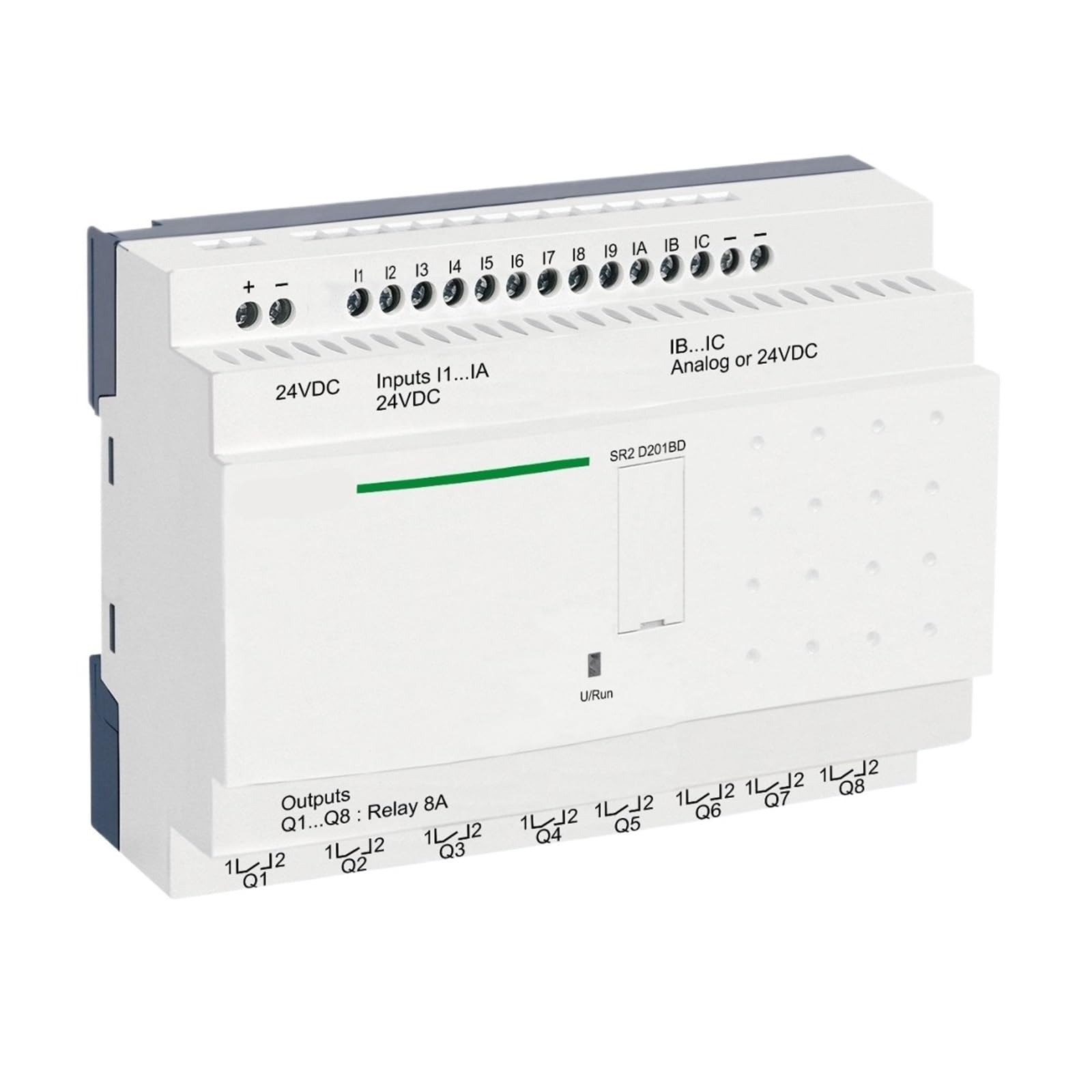 Relais compact SR2E201B 20 IO 24 V AC pas horloge