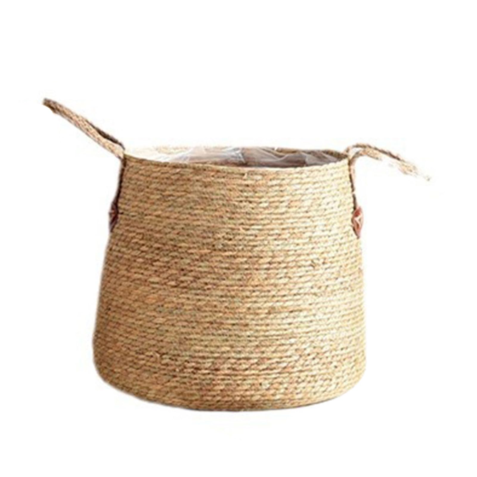 WZTHLF Flower Pots Indoor, Straw Plant Baskets Indoor Woven Planters for Decorations, Laundry Baskets, Household (Medium)