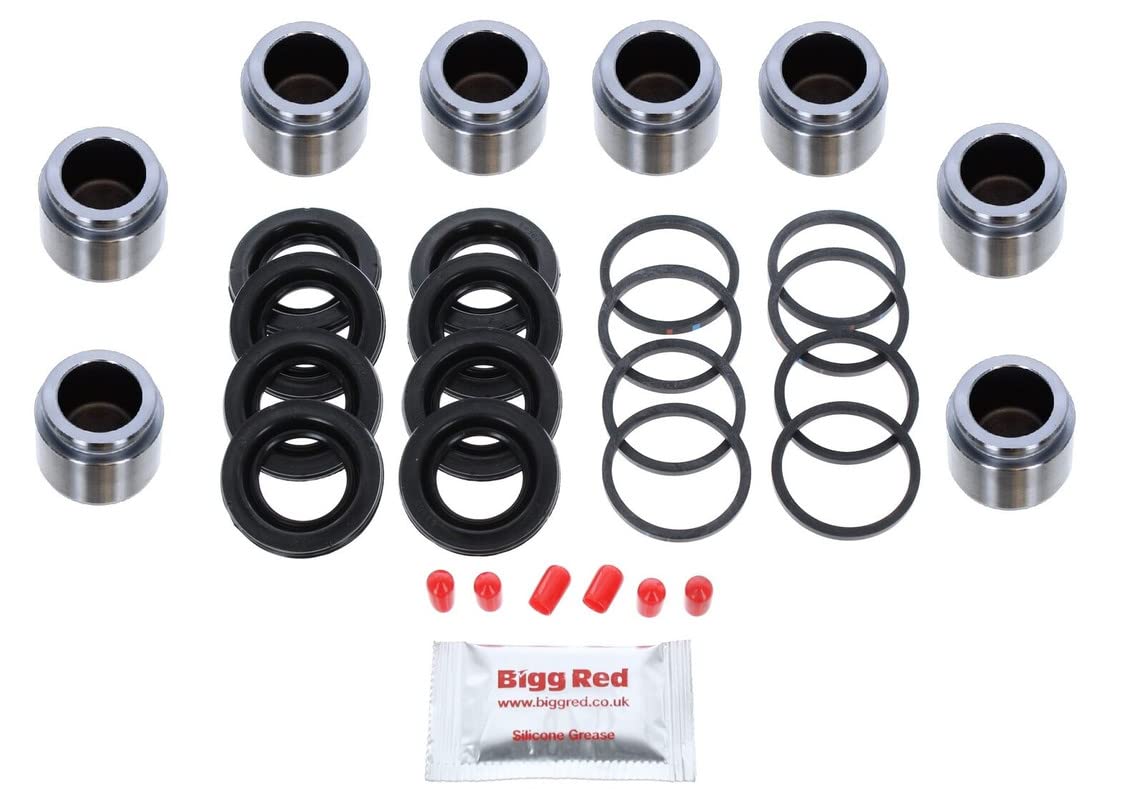 Freno de Pinza de Pistón Kit Reparación Juntas - Delantero Izquierdo y Derecho - Conjunto de Eje - Para ATE 4x 34mm Diámetro Pistón Calibrador - Compatible Con Seleccione Modelos