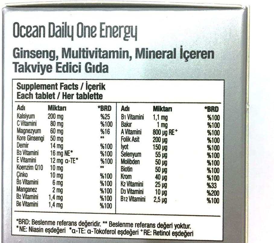 Orzax Ocean Daily One Energy 30+30 Tablet
