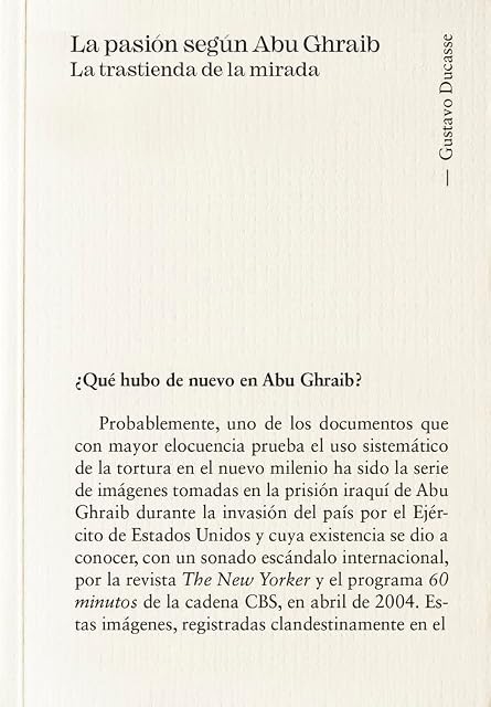 Portada de La Pasión Según Abu Ghraib. La Trastienda de la Mirada