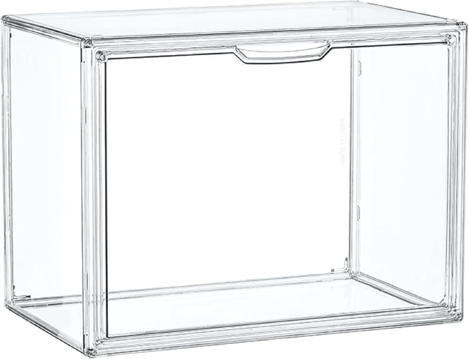 Acrylic Display Plastic Storage Box with Magnetic Lid Thick Transparent Organizer for Collectibles Meets Everyday Needs