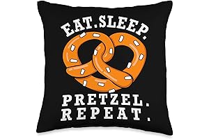 Eat. Sleep Pretzel. Repeat Pretzel Pillow