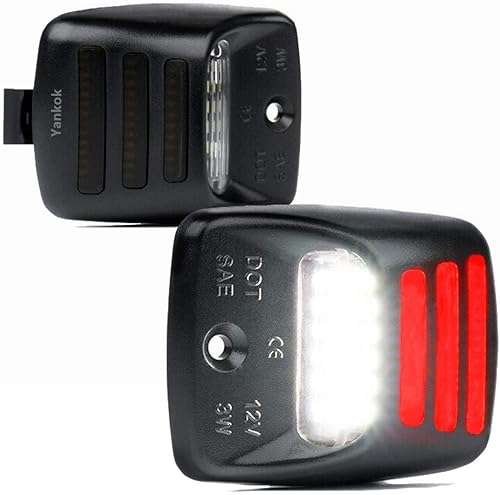 Miniatura 8 de Yankok Conjunto de luz LED para placa de matrícula para Toyota Tundra 2014-2021 Tacoma 2016-2022 Pickup Truck Full LED White Tag Lamp Reemplazo