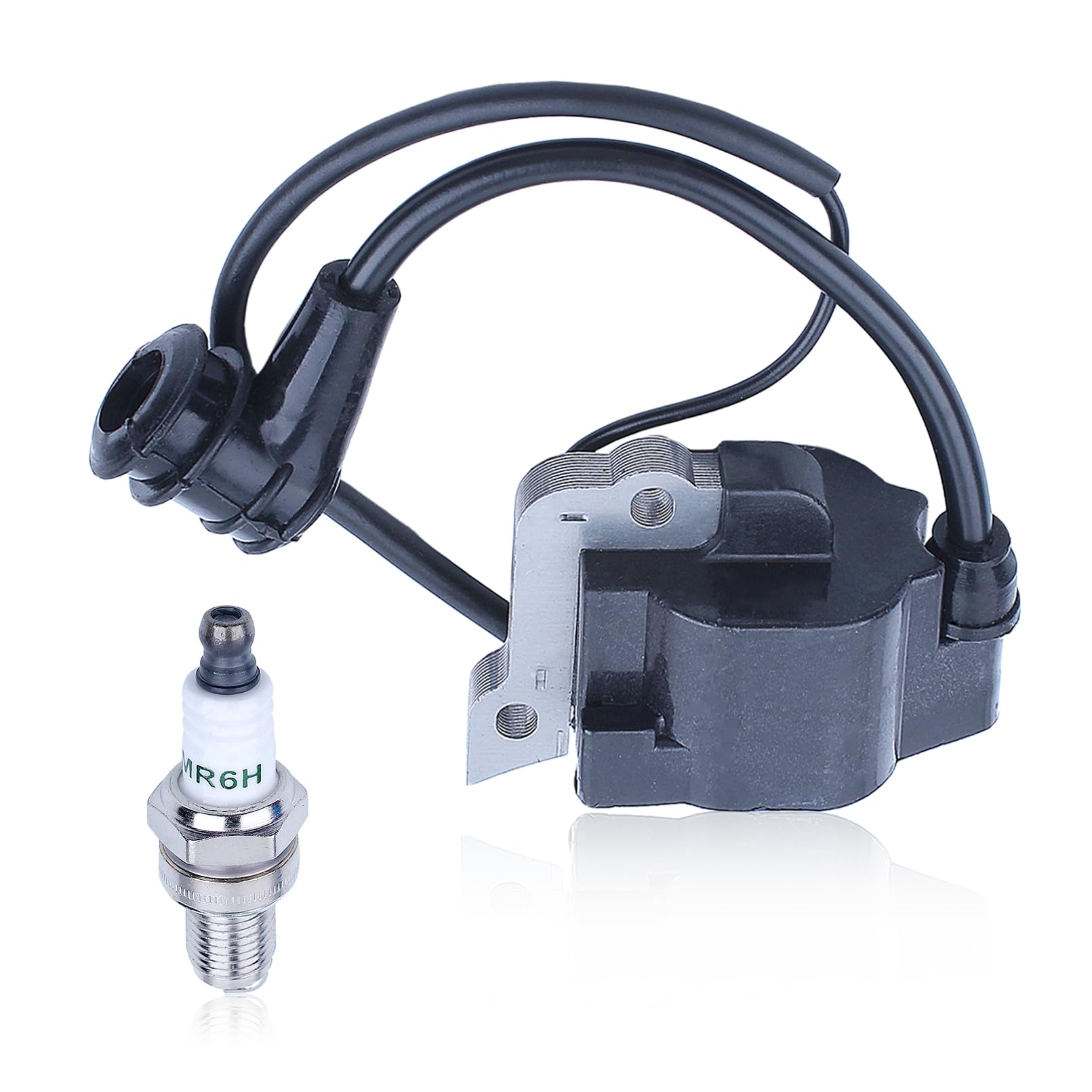 Bobina di Accensione per Honda GX35 UMK435 e Motore di Serie, ADEFOL Modulo Bobina di Accensione con Candela Accessorio per Decespugliatore Motore a 4 Tempi Pezzi di Ricambio