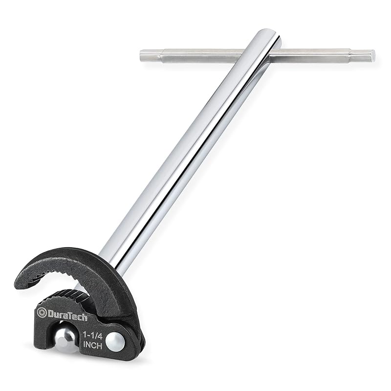 Chave de Pia Ajustável DURATECH com Cabeça Flexível de 180°, Abertura de 10 a 32 mm, 28 cm, DTBWS-1R