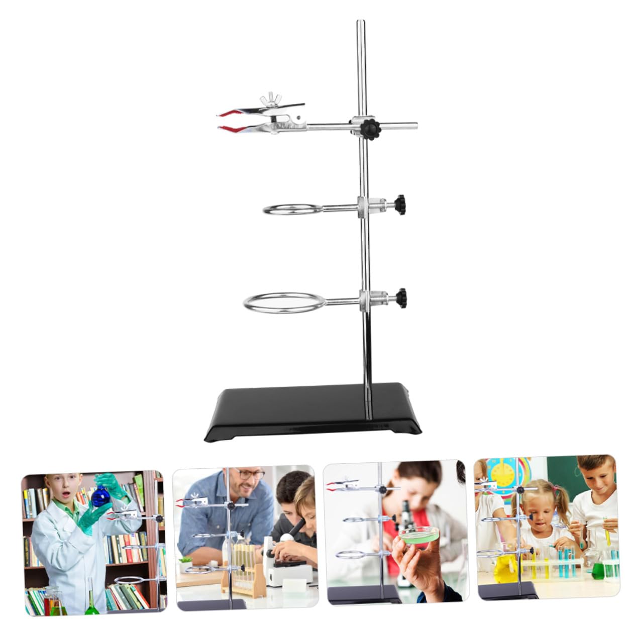 VALICLUD Marco De Hierro Soporte De Laboratorio Material Metálico De Laboratorio Soporte De Embudo Abrazaderas Para Química