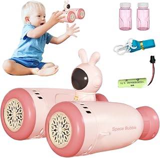 Bubble Blower - Telescope Shape Smog Bubble Machine Babies Bubble Machine with Lights | Bubble Machine for Party Wedding Lawn Lunar New Year Christmas Decoration Maxten