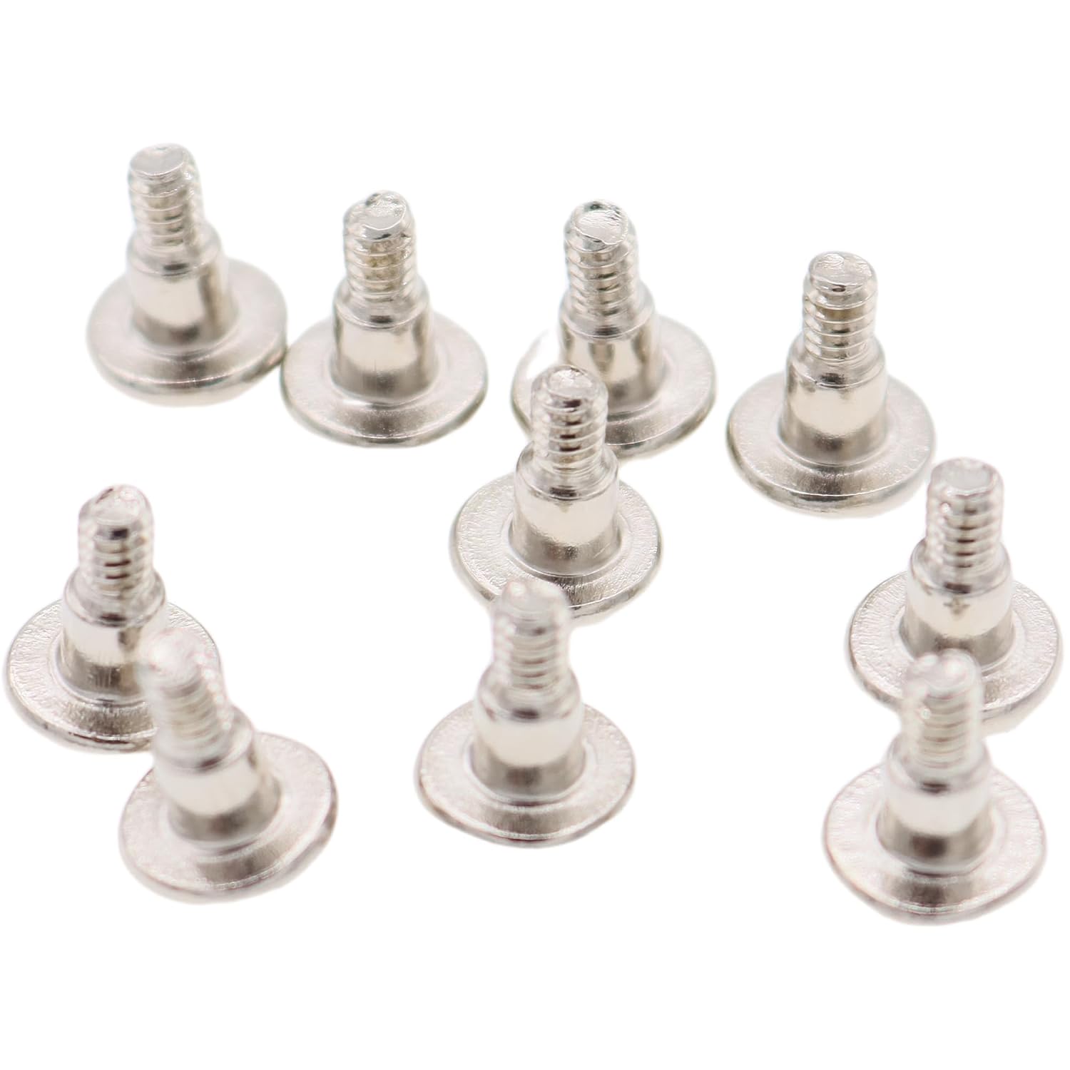 Deal4GO 10-Pack Phillips Flat-Head 6#32 * 3/8 3.5-inch Hard Drive Screws Shock Absorption Computer PC Case HDD Screws (Silver)