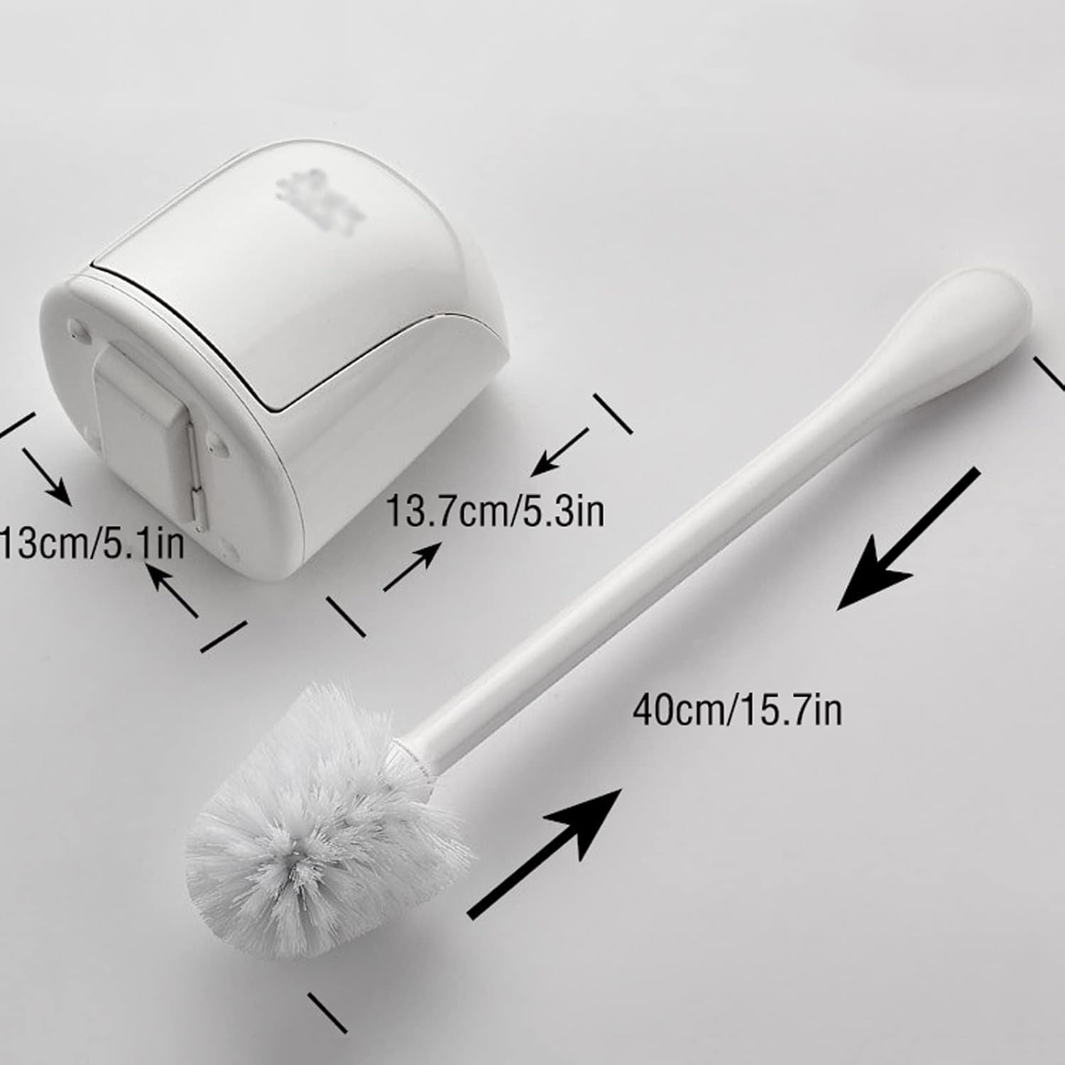 Toilet Brush Holder Toilet Brush Soft Bristled Brush Head Can Clean The Toilet in All Directions Can Be Wall-Mounted and Floor-Mounted Dual-Purpose Toilet Brush Set Toilet Brush Holders