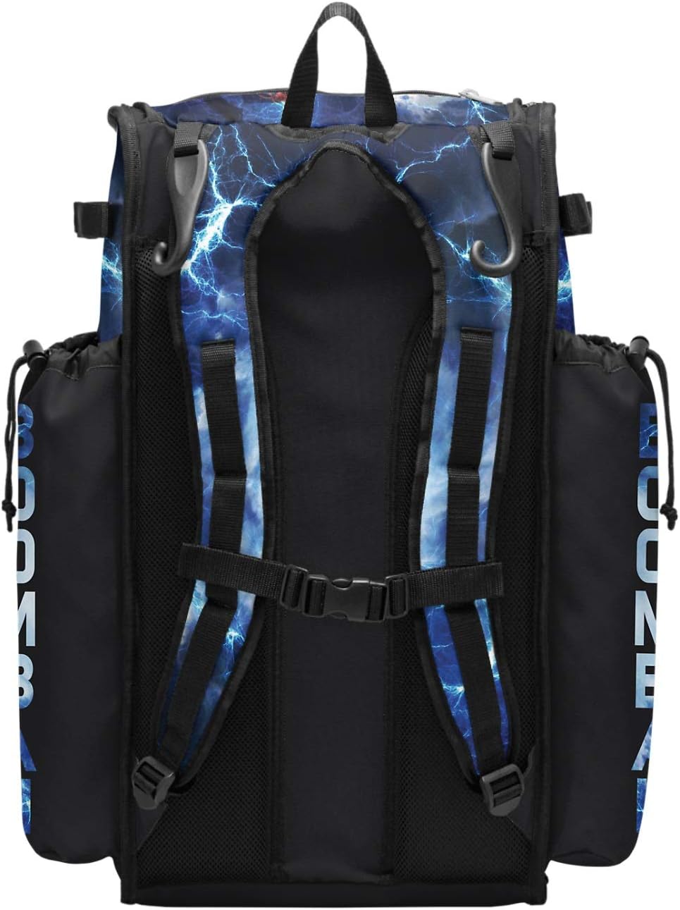 Boombah Superpack Bat Bag - Backpack Version (no wheels) - Holds 4 Bats - The Natural Black/Red/White