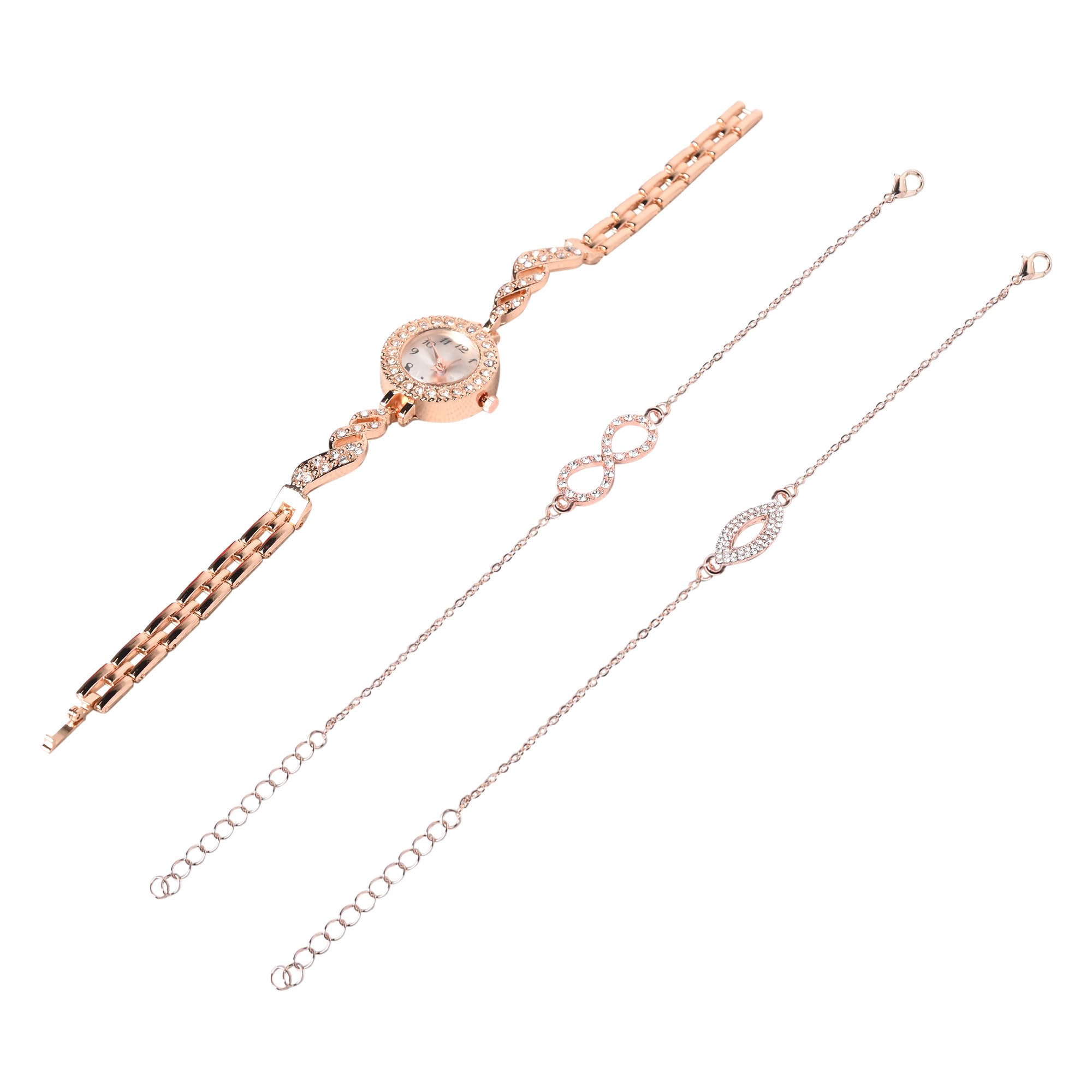 ADAMO Branded Rosegold Watches for Women with Bracelet and Anklet Payal Gift Set/Gift Combo for Women and Watches for Girl (Combo of 3) 885KKM01 (B0CV5GC867) Amazon Price History, Amazon Price Tracker