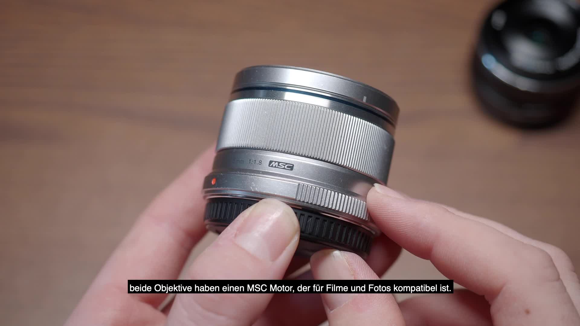 Olympus M.Zuiko Digital 25mm F1.8 Objektiv, lichtstarke