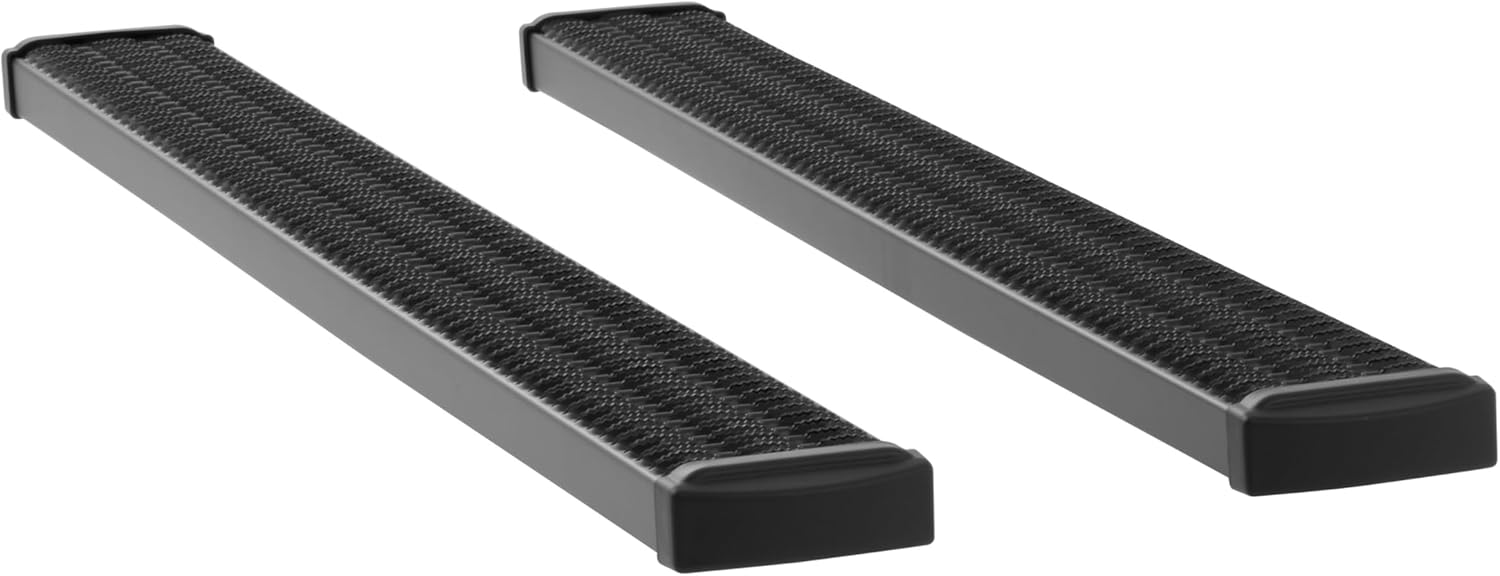 LUVERNE 415078-401723 Grip Step Black Aluminum 78-Inch Truck Running Boards, Select Ford F-250, F-350, F-450, F-550 Super Duty