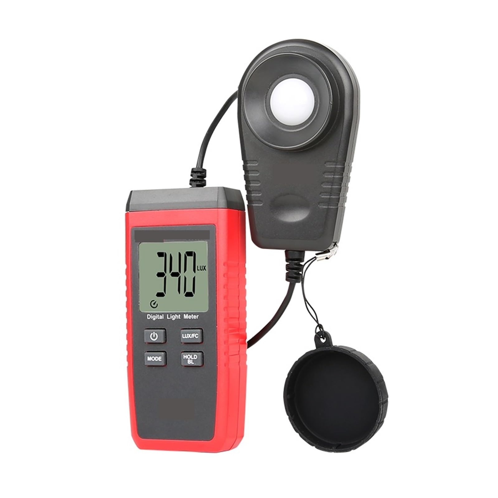 Luxómetro, Iluminómetro Medidor De Luz 200,000 LUX Luxómetro Digital Luminancia Lux Fc Prueba Max Min Iluminómetros Fotómetro