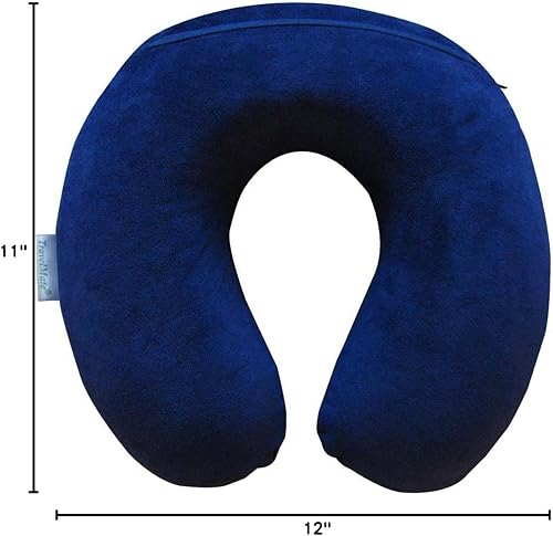 Miniatura 8 de Travelmate Almohada de cuello de espuma viscoelástica color azul oscuro