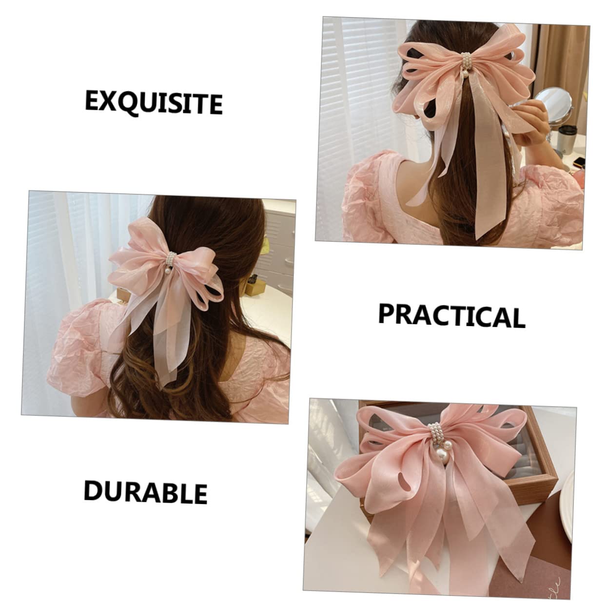 FRCOLOR 10pezzi Fermaglio Per Fiocco Perle Per Donne e Ragazze Accessorio Elegante Per Feste Cerimonie e Uso Quotidiano Per Ogni Occasione